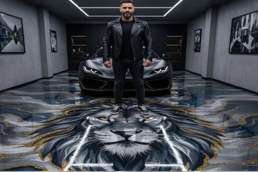 Custom personalized Epoxy Flooring